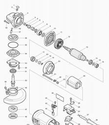 Makita 9564CV spare parts