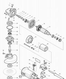 Makita 9564H spare parts