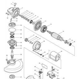 Makita 9566CV spare parts