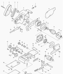 Makita 9924DB spare parts