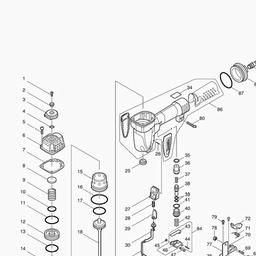 Makita AF505 spare parts