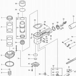 Makita AF632 spare parts