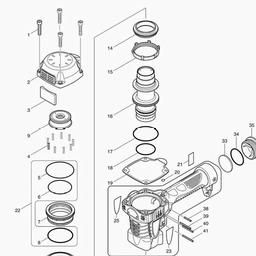 Makita AN711H spare parts