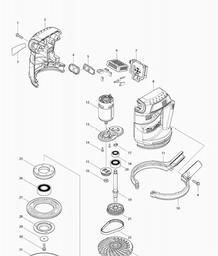 Makita BBO180 spare parts