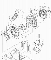 Makita BBX7600 spare parts