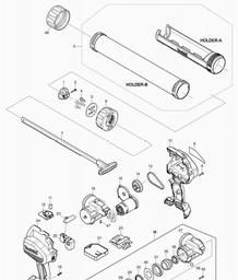 Makita BCG140 spare parts