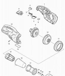 Makita BCL140 spare parts
