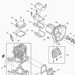Makita BCX2500 spare parts
