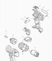 Makita BDF343 spare parts