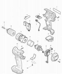 Makita BDF442 spare parts