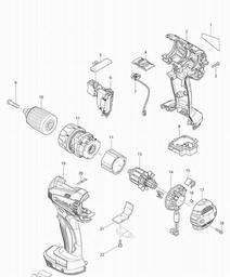 Makita BDF446 spare parts