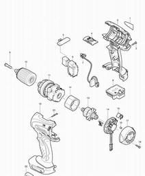 Makita BDF450 spare parts