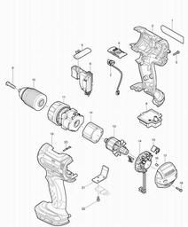 Makita BDF452 spare parts