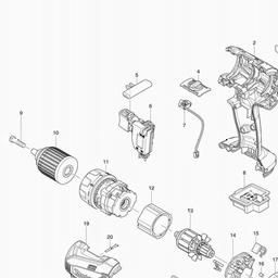 Makita BDF456 spare parts