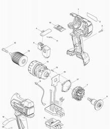 Makita BDF459 spare parts