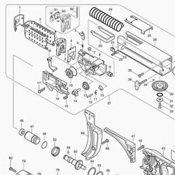Makita BFR750 spare parts
