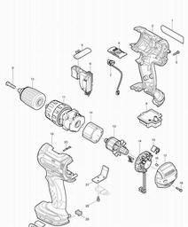 Makita BHP442 spare parts