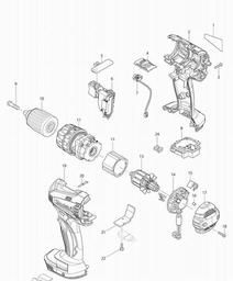 Makita BHP446 spare parts