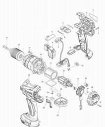 Makita BHP448 spare parts