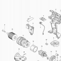 Makita BHP456 spare parts