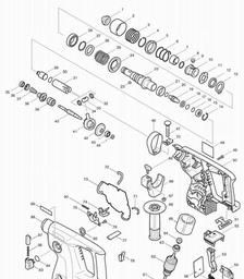 Makita BHR200 spare parts