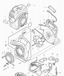 Makita BHX2500 spare parts