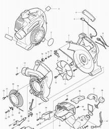 Makita BHX2501 spare parts