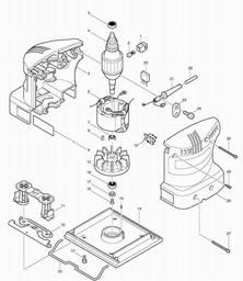 Makita BO4510 spare parts