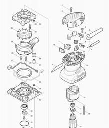 Makita BO4556 spare parts