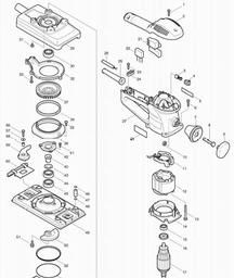 Makita BO4900 spare parts