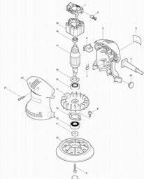 Makita BO5001 spare parts