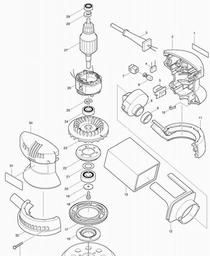 Makita BO5010 spare parts