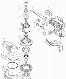 Makita BO5012 spare parts
