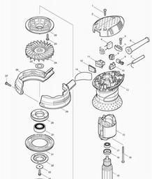 Makita BO5030 spare parts