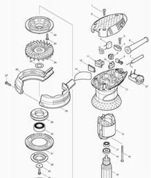 Makita BO5031 spare parts