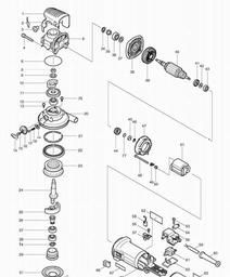 Makita BO6040 spare parts