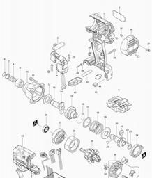 Makita BTD044 spare parts