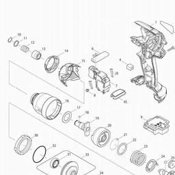 Makita BTD134 spare parts