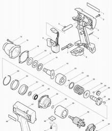 Makita BTW150 spare parts