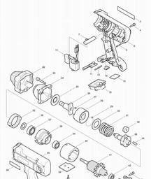 Makita BTW200 spare parts
