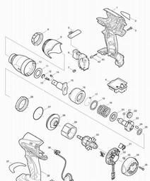 Makita BTW251 spare parts