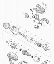 Makita BTW450 spare parts