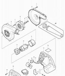 Makita BUB142 spare parts