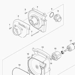 Makita BVC350 spare parts