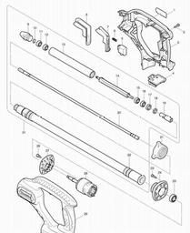 Makita BVR350 spare parts