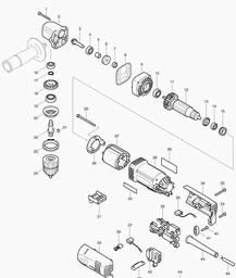 Makita DA3011 spare parts