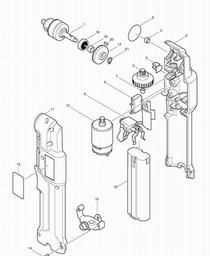 Makita DA301D spare parts