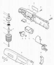 Makita DA302D spare parts