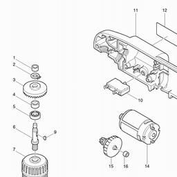 Makita DA391D spare parts