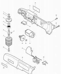 Makita DA392D spare parts